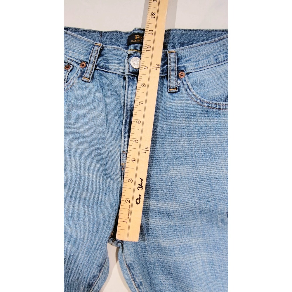 Polo Ralph Lauren Jeans The Sullivan Slim Boys Size 16 Blue Distressed Denim - Picture 13 of 13